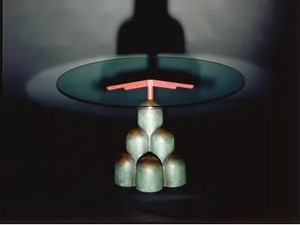 CHIGIANO - Round crystal and bronze table - Table by formitalia luxury group