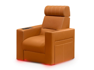 DUSTIN - Home Theater velvet and leather armchair - Armchair by formitalia luxury group