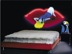 LOVE - Acrylic glass headboard / Decorative panel - Bed frame by formitalia luxury group