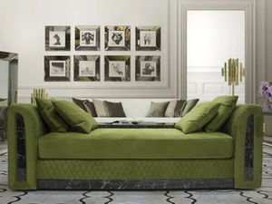 ROYAL - Upholstered velvet day bed - Sofa by formitalia luxury group