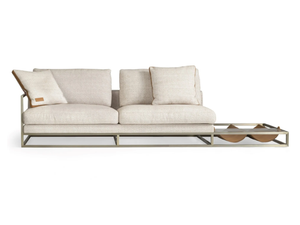V210-W - Fabric sofa with integrated magazine rack - Sofa by formitalia luxury group