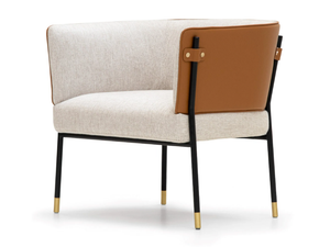 V243 - Upholstered fabric easy chair with armrests - Armchair by formitalia luxury group