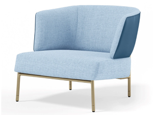 V244 - Fabric and leather armchair - Armchair by formitalia luxury group