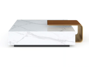 V292 - Carrara marble coffee table - Coffee table by formitalia luxury group