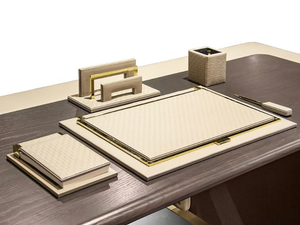 YANGOON - Leather desk set - Desk by formitalia luxury group