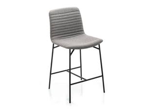 CATO - Fabric stool with back - Stool by Fornasarig