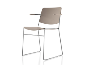 LINK - Sled base training chair with armrests - Chair by Fornasarig