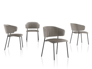 WOLFGANG - Fabric chair with armrests - Chair by Fornasarig
