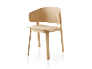 WOLFGANG - Oak chair with armrests - Chair by Fornasarig