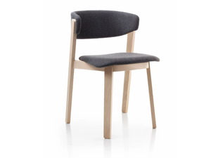 WOLFGANG - Stackable oak chair with integrated cushion - Accessories by Fornasarig