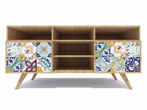 ROVERE MAIOLICATO - Wooden sideboard - Cabinet by FRANCESCO DE MAIO