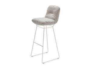LEYASOL OUTDOOR BARSTOOL HIGH - Sled base high Sunbrella® stool - Stool by Freifrau