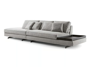 DAVIS TOP FLAT - 5 seater fabric sofa with removable cover - Sofa by Frigerio