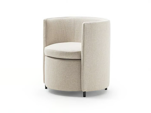 LOU - Fabric easy chair with armrests - Armchair by Frigerio