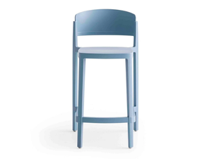 ABUELA STOOL - High technopolymer stool with back - Stool by GABER