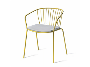AMITHA B - Steel chair with armrests - Chair by GABER