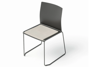 ARTESIA S - Sled base technopolymer chair with integrated cushion - Accessories by GABER