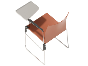 ARTESIA SST - Technopolymer training chair with writing tablet - Chair by GABER