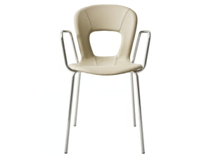 BLOG ITB - Stackable upholstered chair with armrests - Chair by GABER