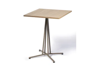 BRISTOL - Square laminate table with 4-star base - Table by GABER