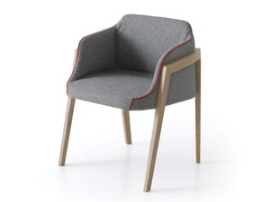CHEVALET - Upholstered easy chair with armrests - Armchair by GABER