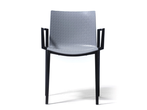 CLIPPERTON B - Stackable technopolymer chair with armrests - Chair by GABER