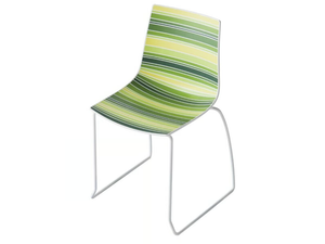 COLORFIVE S - Sled base technopolymer chair - Chair by GABER