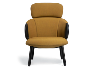 CUCARACHA HB BL - Upholstered fabric easy chair with armrests - Armchair by GABER