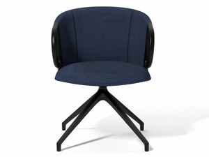CUCARACHA SLIM U - Swivel trestle-based fabric chair - Chair by GABER