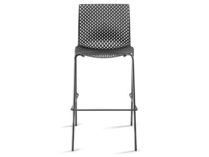 FULLER 65/75 - High technopolymer stool with back - Chair by GABER