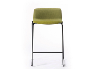 JUBEL BST 66/77 - Sled base high upholstered stool - Stool by GABER