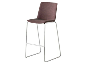 JUBEL IST 66/77 - Sled base high upholstered stool - Stool by GABER