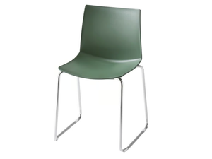 KANVAS ST - Stackable sled base technopolymer chair - Chair by GABER