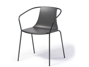 KASIA B - Stackable technopolymer chair with armrests - Chair by GABER