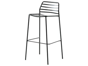 LINK - Stackable high painted metal garden stool - Stool by GABER