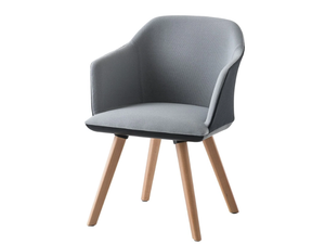 MANAA BL - Upholstered office chair with armrests - Office Chair by GABER