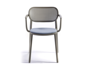 NUTA B - Technopolymer chair with armrests - Chair by GABER
