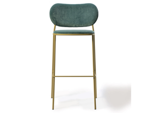 NUTA LIGHT - High upholstered stool with back - Stool by GABER
