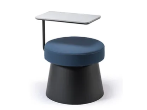 SALT TABLET - Upholstered round technopolymer pouf - Stool by GABER