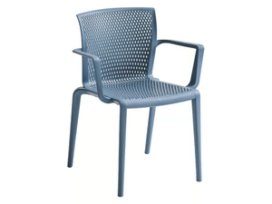 SPYKER B - Stackable technopolymer chair with armrests - Chair by GABER