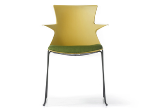 TEMA S - Sled base technopolymer chair with integrated cushion - Accessories by GABER
