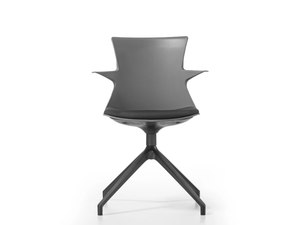 TEMA U - Trestle-based technopolymer chair with integrated cushion - Accessories by GABER