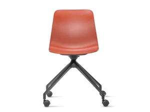 UNIK UR - Technopolymer chair with castors - Chair by GABER