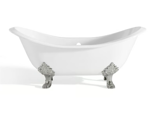 ANTIQUE - Freestanding oval cast iron bathtub - Bathtub by Gaia Mobili