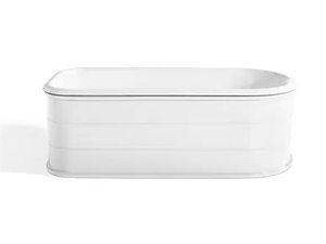 CROSBY - Asymmetric freestanding cast iron bathtub - Bathtub by Gaia Mobili