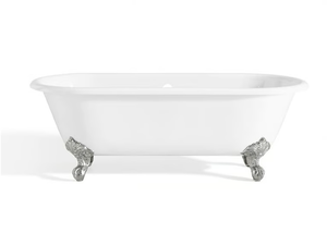 DUAL - Oval cast iron bathtub on legs - Bathtub by Gaia Mobili