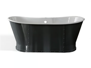 EIFFEL - Freestanding oval cast iron bathtub - Bathtub by Gaia Mobili