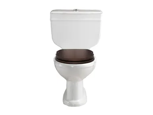 POMPEI - Close coupled ceramic toilet with external cistern - Toilet seat by Gaia Mobili