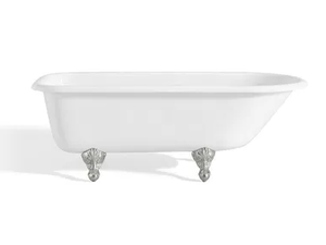 ROLL TOP - Asymmetric freestanding cast iron bathtub - Bathtub by Gaia Mobili