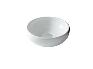 ERGO - 42 CM - Countertop round ceramic washbasin - Washbasin by GALASSIA